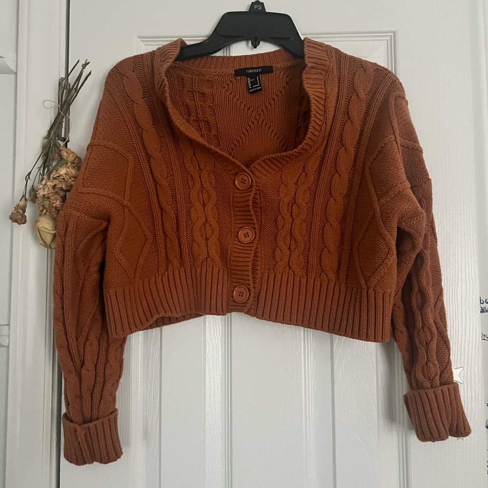 Cardigan Cropped Sweater